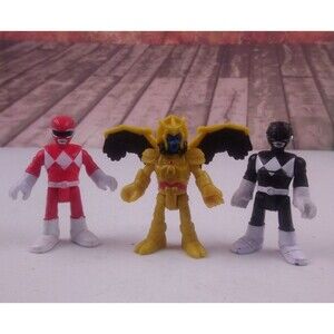 Lot of Imaginext Power Rangers Action Figures Goldar Red Black